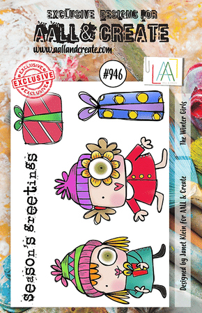 AALL & CREATE - Stamp Set A7 The Winter Girls #946