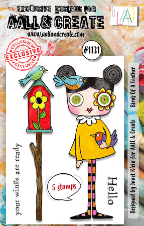 AALL & CREATE - Stamp Set A7 Birds Of A Feather #1131