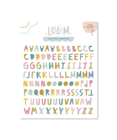 LORA BAILORA - COLLEZIONE LITTLE M-Alfabeto puffy LITTLE M