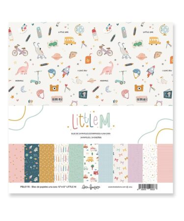 LORA BAILORA -  Bloc de 24 papeles estampados a una cara
30,5x30,5 cm LITTLE M