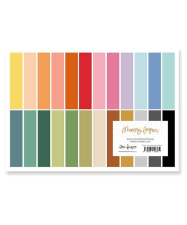 LORA BAILORA -   COLLEZIONE LITTLE M- Paper pad 24 papeles lisos a una cara 250 grs15,2x20,3 cm