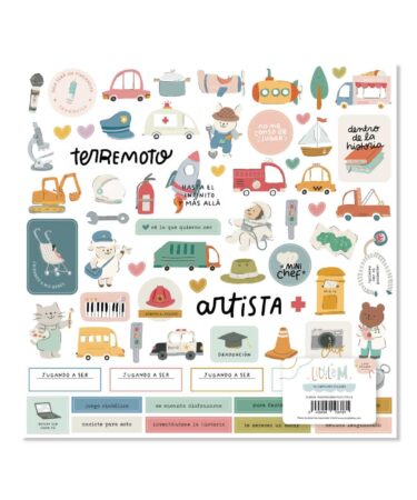 LORA BAILORA - COLLEZIONE LITTLE M-Pegatinas role play LITTLE M