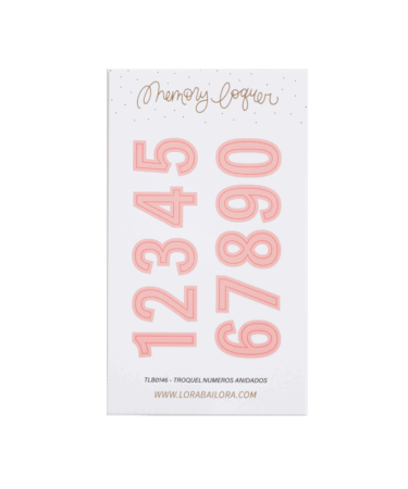 LORA BAILORA -   COLLEZIONE LITTLE M-Set di fustelle - l NÚMEROS ANIDADOS