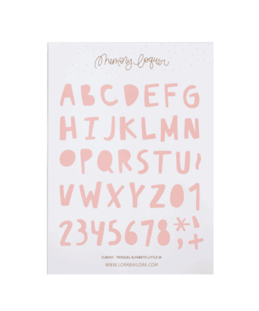 LORA BAILORA - COLLEZIONE LITTLE M- Set di fustelle -  ALFABETO LITTLE M