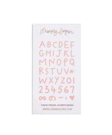 LORA BAILORA - COLLEZIONE LITTLE M-  Set di fustelle - ALFABETO MARINA