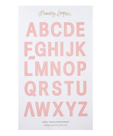 LORA BAILORA -  COLLEZIONE LITTLE M- Set di fustelle  ALFABETO ANIDADO