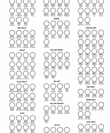 OLO cartella colori divisa per famiglie