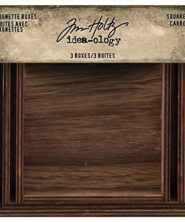 Idea-Ology Wooden Vignette Boxes 3/Pkg- Squares