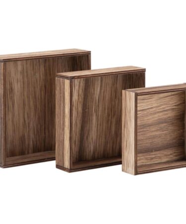 Alternative view of Idea-Ology Wooden Vignette Boxes 3/Pkg- Squares