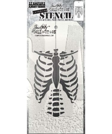 Tim Holtz Layered Stencil 4.125"X8.5" -Bones