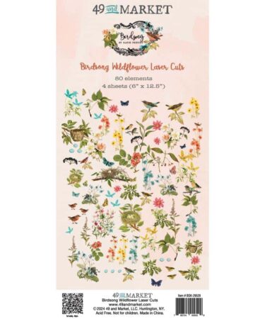 49 And Market - Collezione Birdsong  -  Laser Cut Outs Wildflower