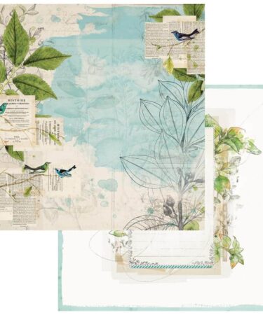 49 And Market - Collezione Birdsong  -  Double-Sided Cardstock 12"X12" - Cheerful Chatter