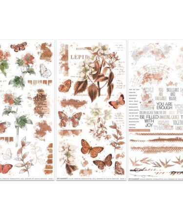 Alternative view of 49 And Market - Color Swatch -  Collezione Terracotta - Rub-On Transfer Set