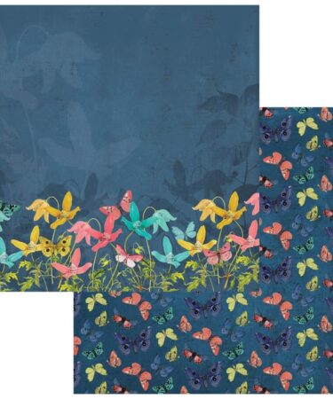 49 And Market - Collezione Birdsong  -  Double-Sided Cardstock 12"X12" - Midnight Concerto