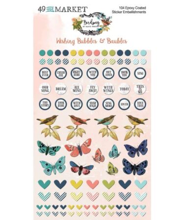 49 And Market - Collezione Birdsong  -  Stickers - Wishing Bubbles