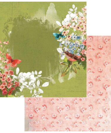 49 And Market - Collezione Birdsong  -  Double-Sided Cardstock 12"X12" - Chirps Of Beauty