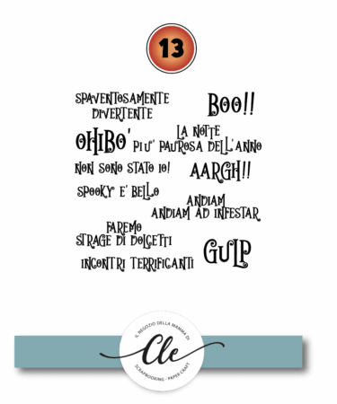 IL NEGOZIO DELLA MAMMA DI CLE- IL CALENDARIO DELLO SPAVENTO 2024- Bustina numero 13