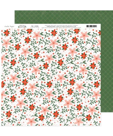 Crate Paper - Collezione Holly Jolly -  Double-Sided Cardstock 12"X12"- #2