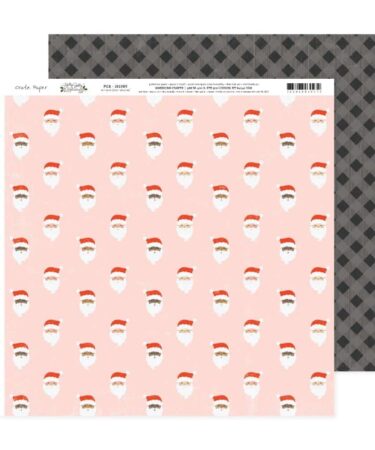 Crate Paper - Collezione Holly Jolly -  Double-Sided Cardstock 12"X12"- #8