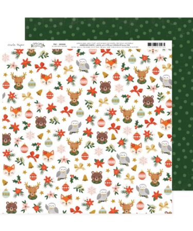 Crate Paper - Collezione Holly Jolly -  Double-Sided Cardstock 12"X12"- #7