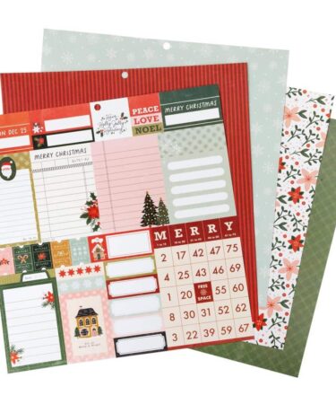 Alternative view of Crate Paper - Collezione Holly Jolly - Paper Pad 12"X12" (48 carte)