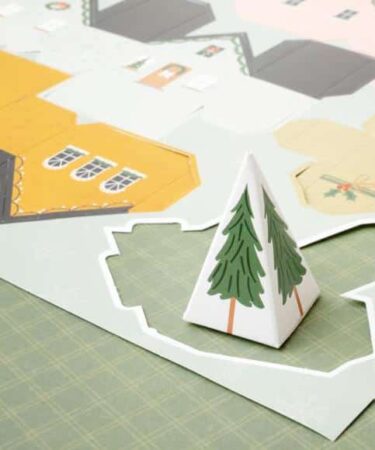 Alternative view of Crate Paper - Collezione Holly Jolly - Specialty Paper 12"X12" die cut christmas village
