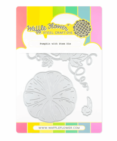 Waffle Flower  - Pumpkin with Stem Die