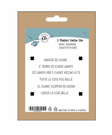 I TIMBRI DELLA CLE - MINI BANNER STRIP - GRATITUDINE
