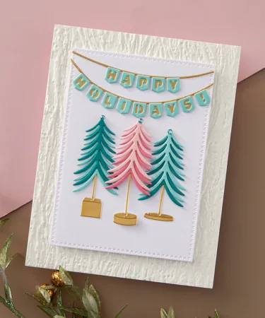 Alternative view of Spellbinders - Whimsical Bottle Brush Trees Etched Dies