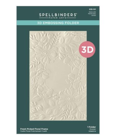 Spellbinders - Fresh Picked Floral Frame 3D Embossing Folder
