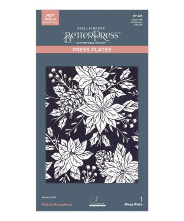 Spellbinders - Festive Poinsettias Press Plate