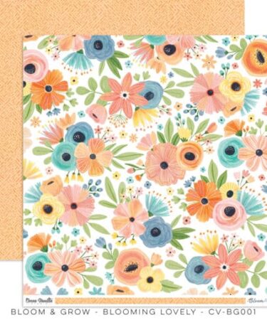 COCOA VANILLA - COLLEZIONE BLOOM & GROW - Carta singola - BLOOMING LOVELY