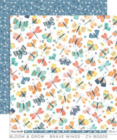 COCOA VANILLA - COLLEZIONE BLOOM & GROW - Carta singola -  BRAVE WINGS