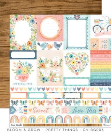 COCOA VANILLA - COLLEZIONE BLOOM & GROW - Carta singola - PRETTY THINGS