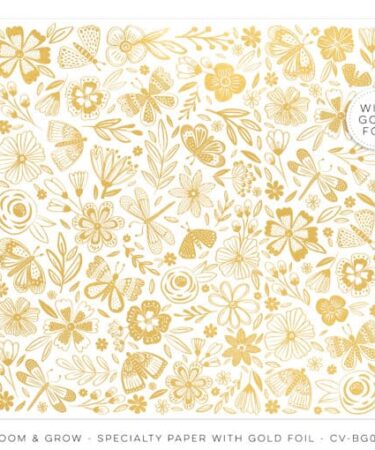 COCOA VANILLA - COLLEZIONE BLOOM & GROW  - SPECIALTY PAPER WITH GOLD FOIL