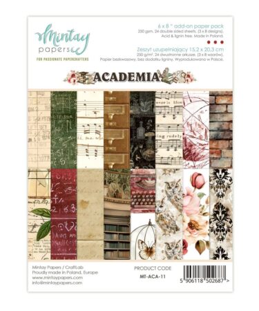 MINTAY -  Collezione ACADEMIA - Add-On Paper Pack (6"x8")