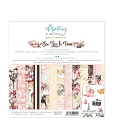 MINTAY - Collezione SEE YOU IN PARIS - 15x15 cm (6"x6")