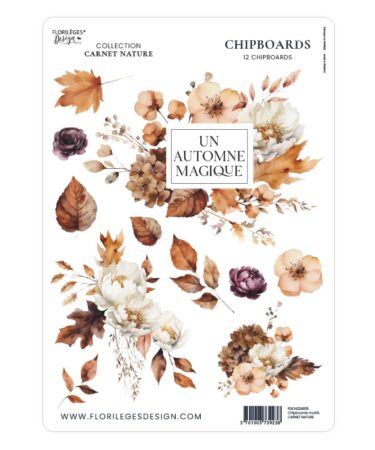 Florileges Design -  Collezione CARNET NATURE -Chipboards