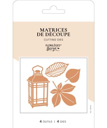Florileges Design -   Collezione CARNET NATURE -Fustelle LANTERNE AUX FEUILLES