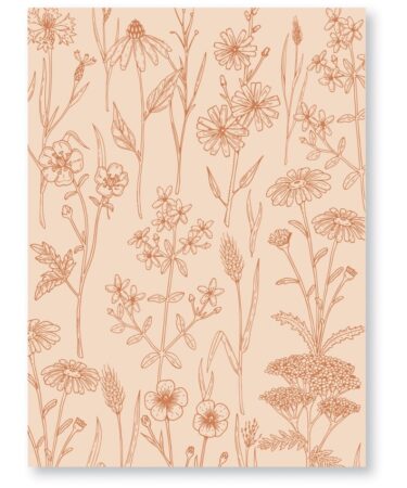 Florileges Design -   Collezione CARNET NATURE -Embossing folder FLEURS DES CHAMPS