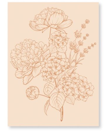 Florileges Design -  Collezione CARNET NATURE - Embossing folder BOUQUET 3D