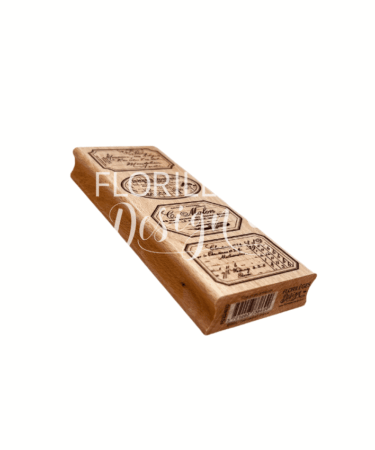 Florileges Design -  Collezione CARNET NATURE -Timbro in legno ÉTIQUETTES ANTIQUES