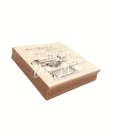 Florileges Design -  Collezione CARNET NATURE -Timbro in legno MACHINE CARPE DIEM