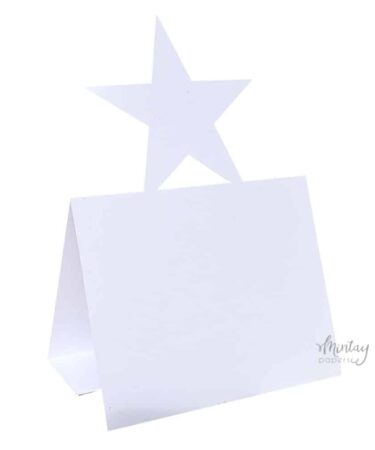 Mintay - Basic - Star Card Base - White