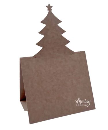 Mintay - Basic - Christmas Tree Card Base - Kraft