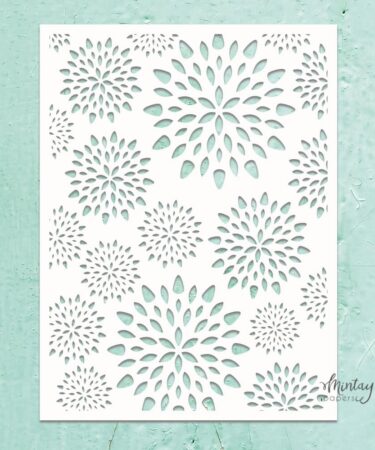 Mintay - Stencil 6"x8" - Aster Flowers