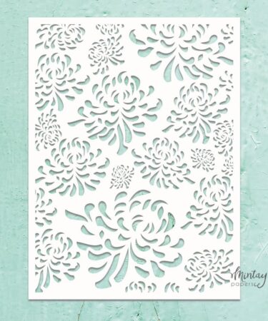 Mintay - Stencil 6"x8" - Chrysanthemum