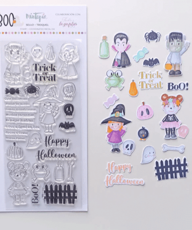 MINTOPIA - Collezione Boo - Set di Timbri + fustelle coordinate