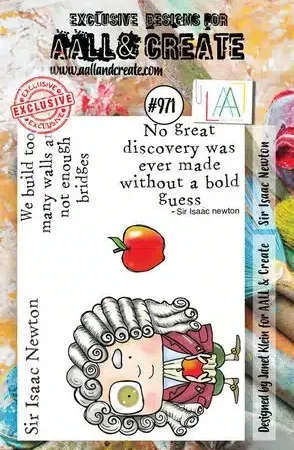 AALL & CREATE - Stamp Set A7 Sir Isaac Newton