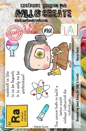 AALL & CREATE - Stamp Set A7 Marie Curie